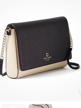 Kate Spade Charlotte Street Alek Crissbody Colorblock Bag. Saffiani Leather 11”